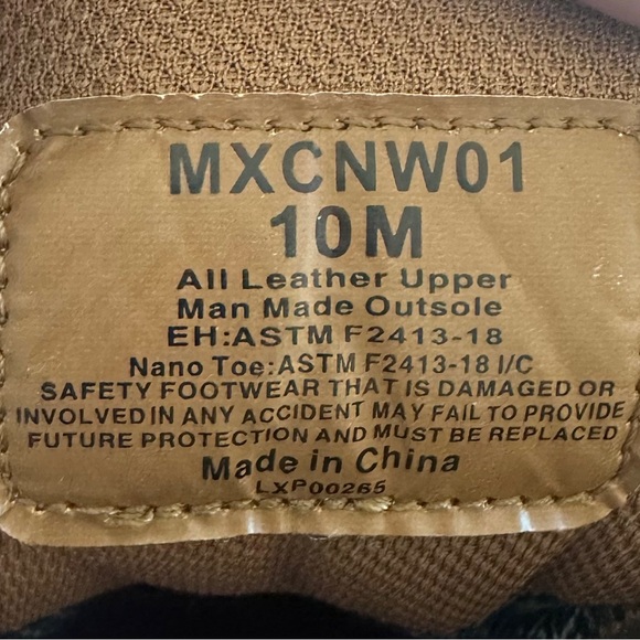 NWOT. Twisted X Mens 6" inch Nano Toe Waterproof Boot Distressed Saddle Size 10M - Picture 14 of 14